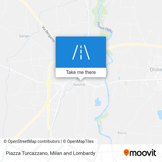Piazza Turcazzano map