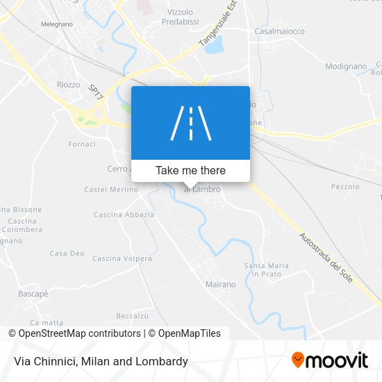 Via Chinnici map