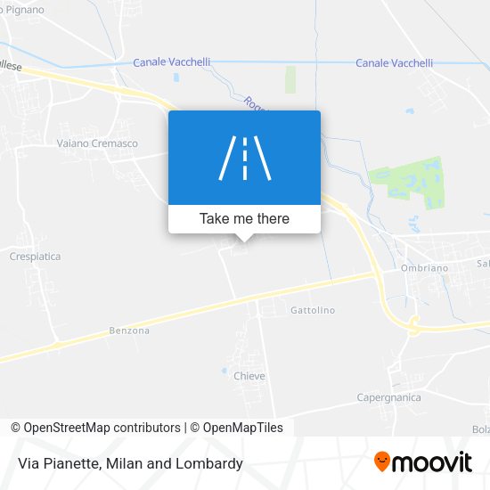 Via Pianette map