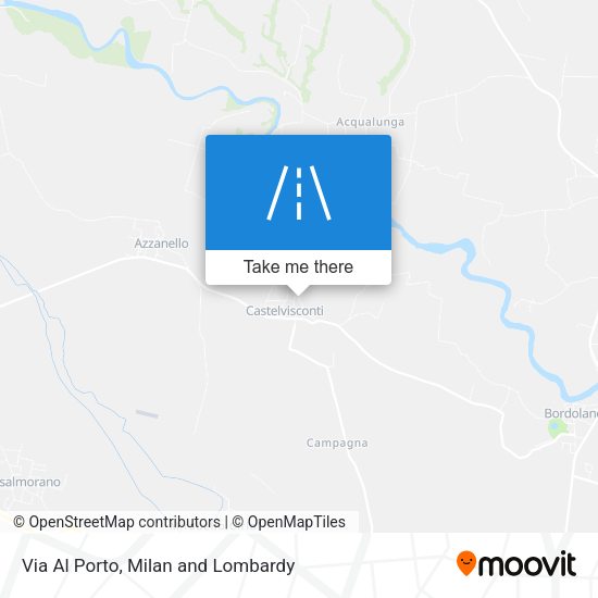 Via Al Porto map