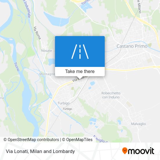 Via Lonati map