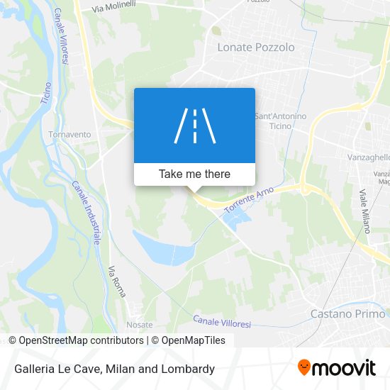 Galleria Le Cave map