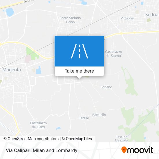 Via Calipari map