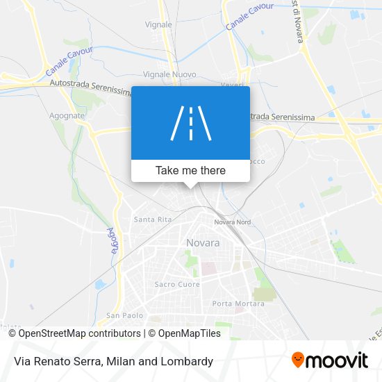 Via Renato Serra map