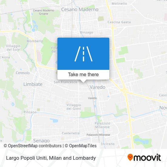 Largo Popoli Uniti map