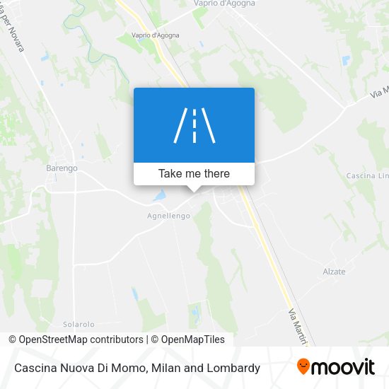 Cascina Nuova Di Momo map