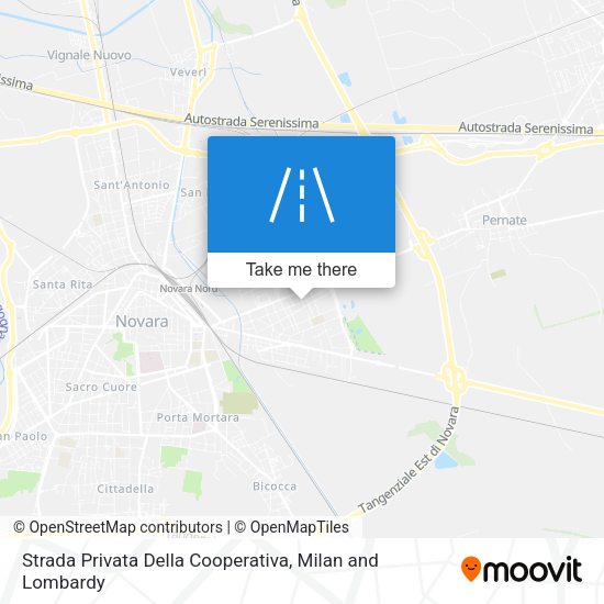 Strada Privata Della Cooperativa map
