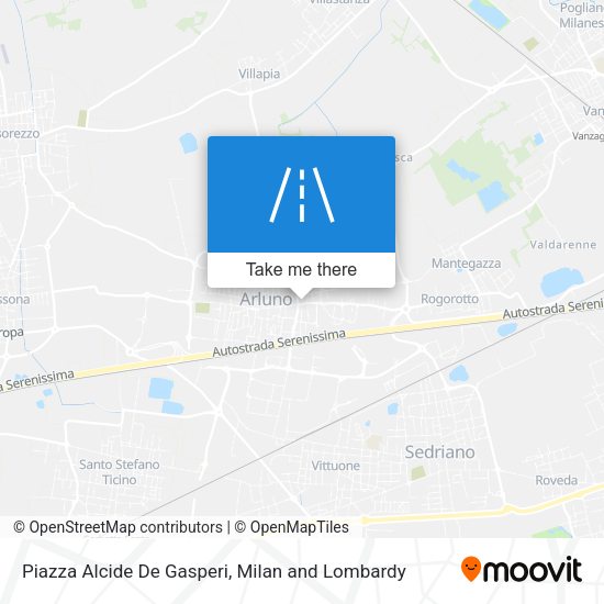 Piazza Alcide De Gasperi map