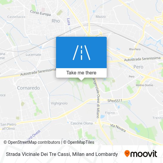 Strada Vicinale Dei Tre Cassi map