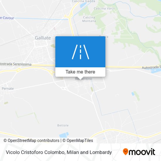 Vicolo Cristoforo Colombo map
