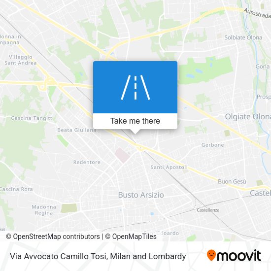 Via Avvocato Camillo Tosi map