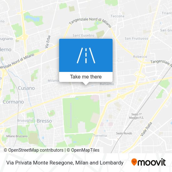 Via Privata Monte Resegone map