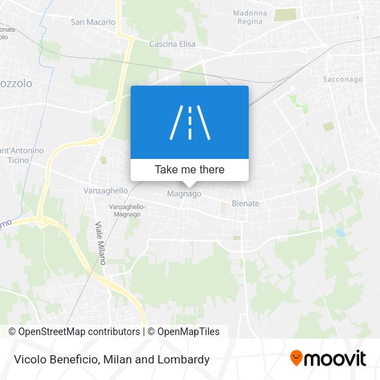 Vicolo Beneficio map