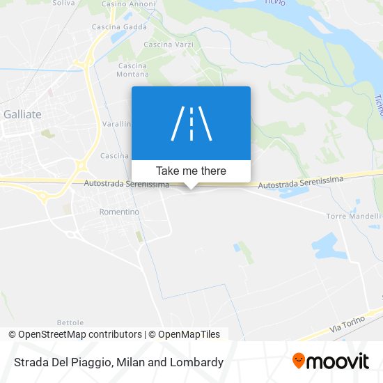 Strada Del Piaggio map