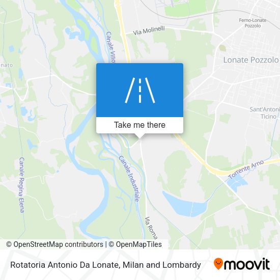 Rotatoria Antonio Da Lonate map
