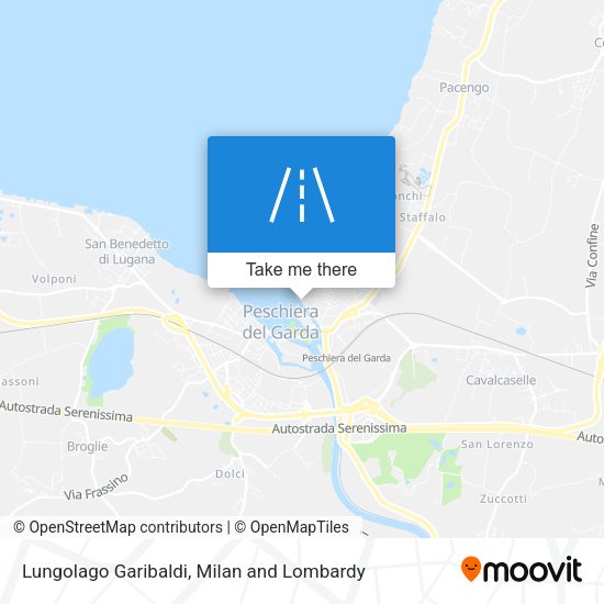 Lungolago Garibaldi map