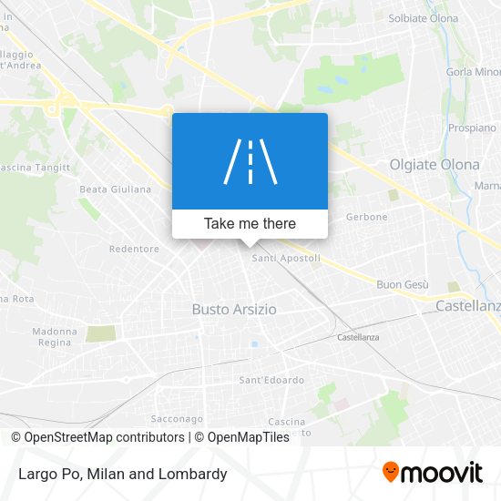 Largo Po map