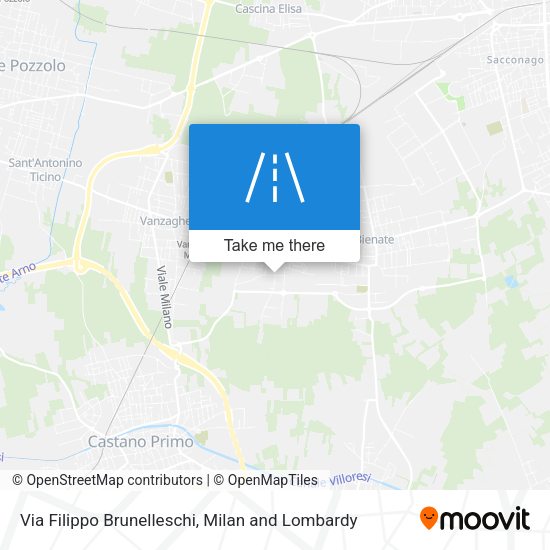 Via Filippo Brunelleschi map