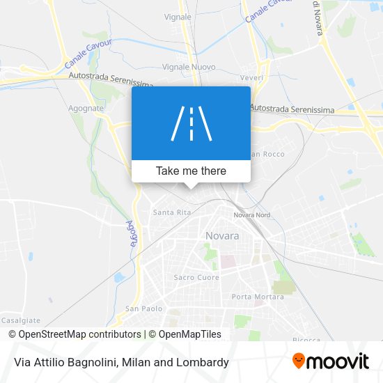Via Attilio Bagnolini map