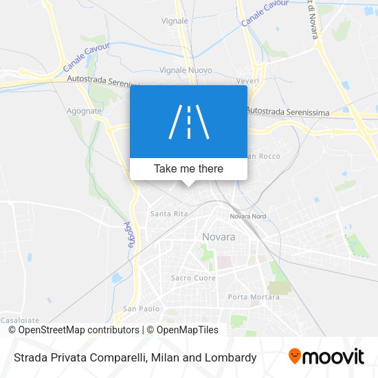 Strada Privata Comparelli map
