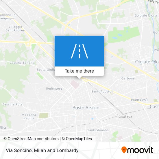 Via Soncino map