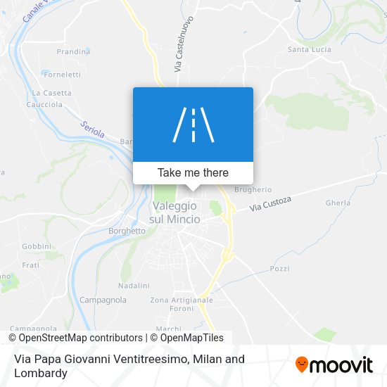 Via Papa Giovanni Ventitreesimo map
