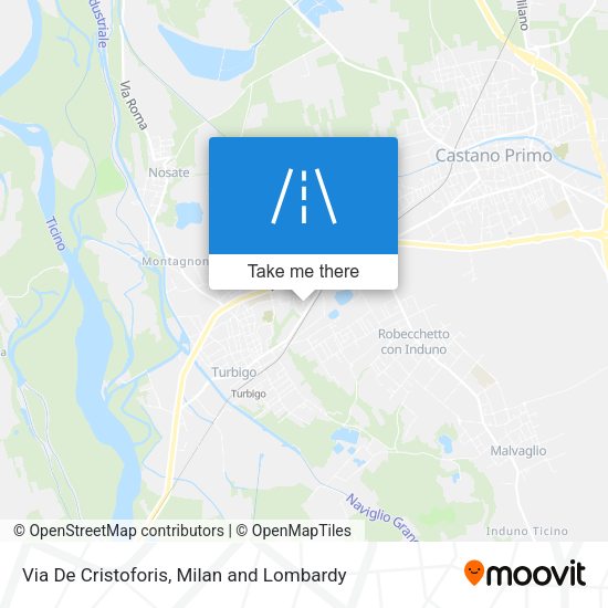 Via De Cristoforis map