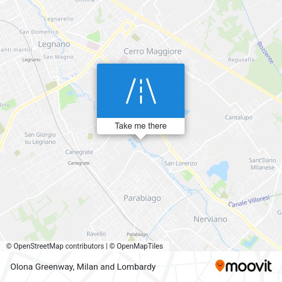 Olona Greenway map