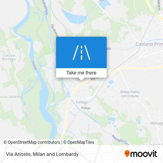 Via Ariosto map