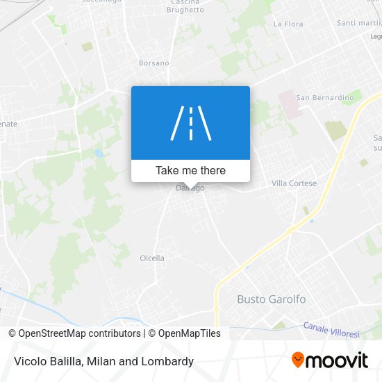 Vicolo Balilla map