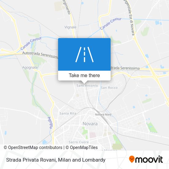 Strada Privata Rovani map