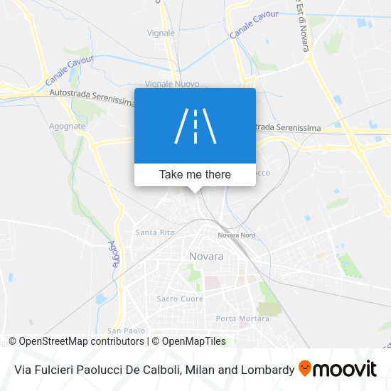 Via Fulcieri Paolucci De Calboli map