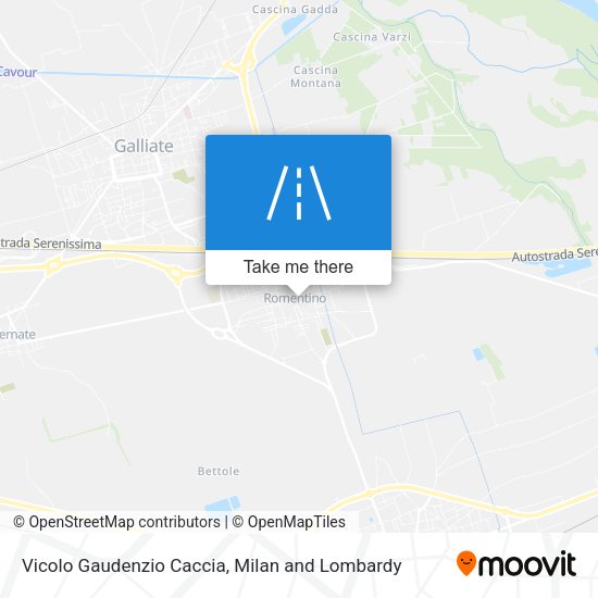Vicolo Gaudenzio Caccia map