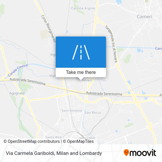 Via Carmela Gariboldi map
