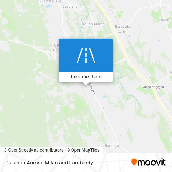 Cascina Aurora map