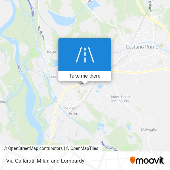 Via Gallarati map