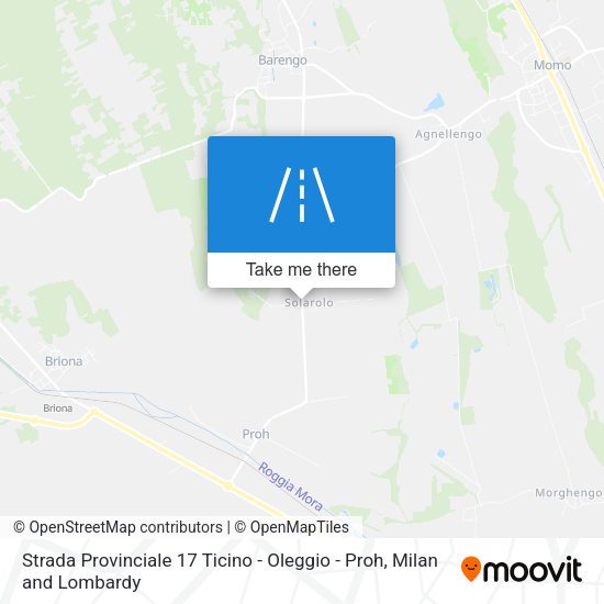 Strada Provinciale 17 Ticino - Oleggio - Proh map