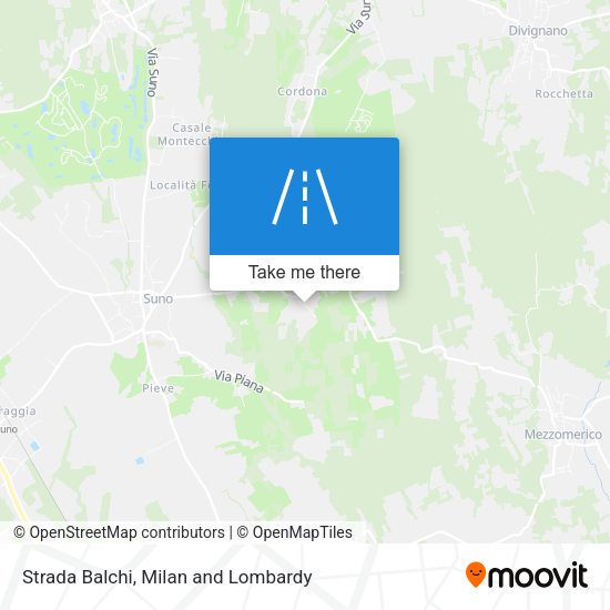 Strada Balchi map