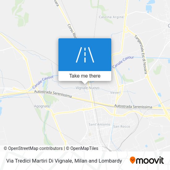 Via Tredici Martiri Di Vignale map