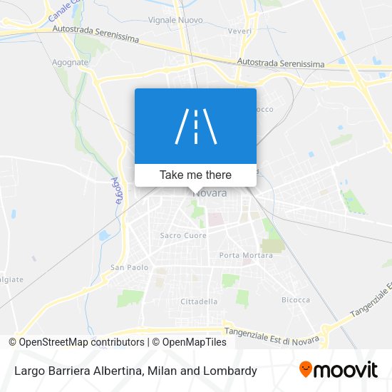 Largo Barriera Albertina map