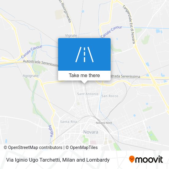 Via Iginio Ugo Tarchetti map