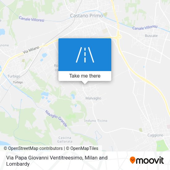 Via Papa Giovanni Ventitreesimo map