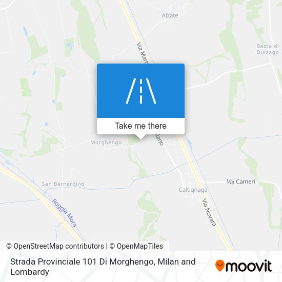 Strada Provinciale 101 Di Morghengo map