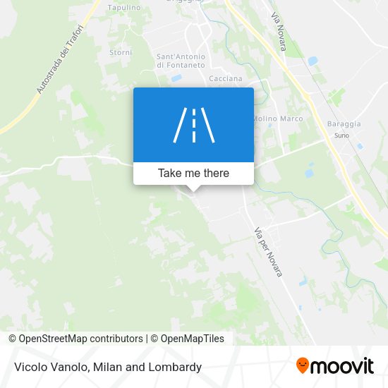 Vicolo Vanolo map