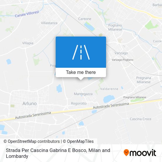 Strada Per Cascina Gabrina E Bosco map