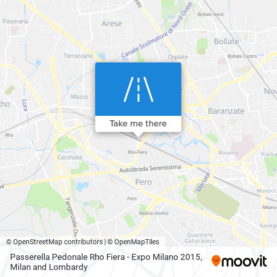 Passerella Pedonale Rho Fiera - Expo Milano 2015 map