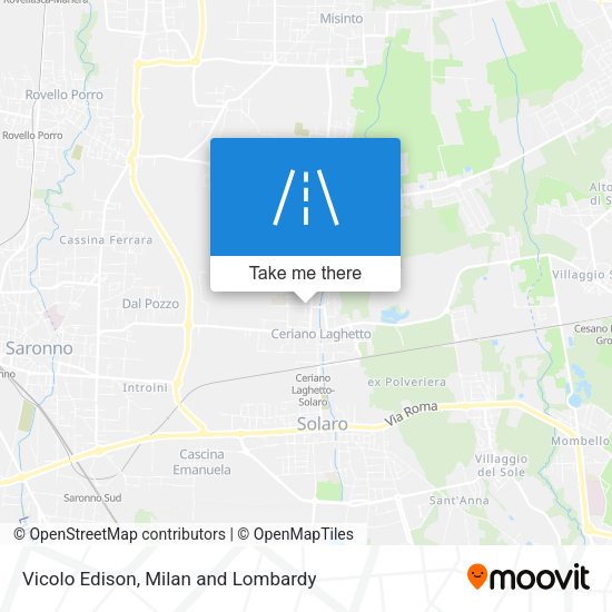 Vicolo Edison map