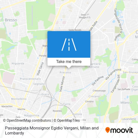 Passeggiata Monsignor Egidio Vergani map