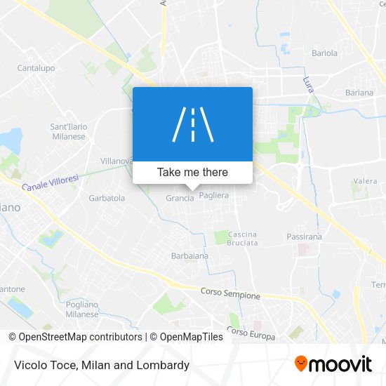 Vicolo Toce map