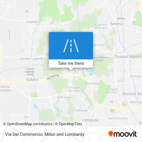 Via Del Commercio map